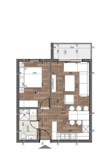 Prodaje se jednosoban Stan u izgradnji Donjoj Gorici , Podgorica